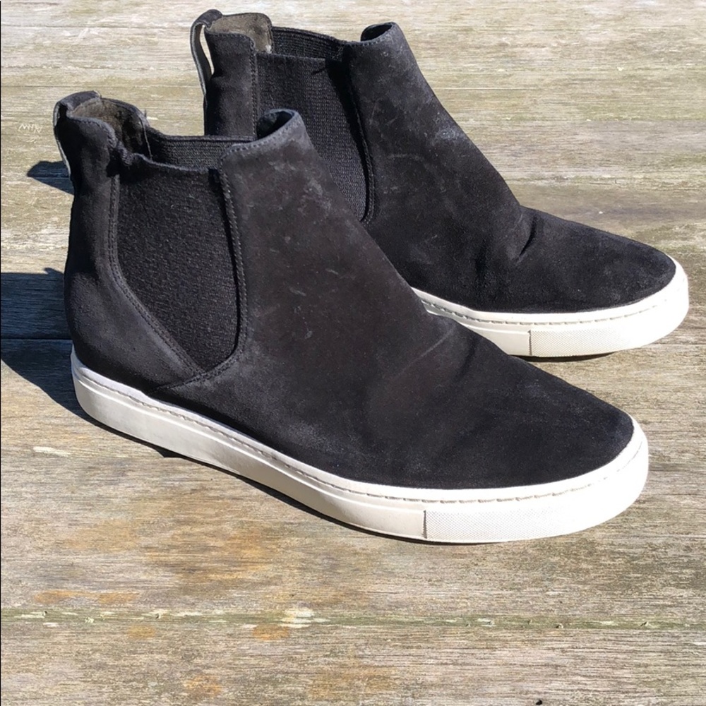 Vince Newlyn black Suede High-Top Sneakers 7,5